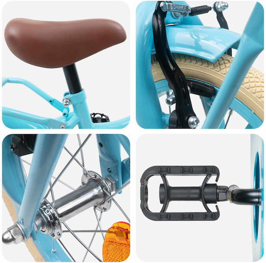 vidaXL Bicicletă Copii BMX 14" Albastru Deschis