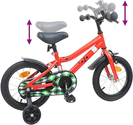 vidaXL 16" Kids' BMX Bicycle Red