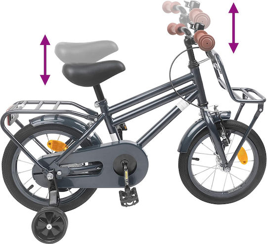 vidaXL 12" Kids' Bicycle BMX Gray