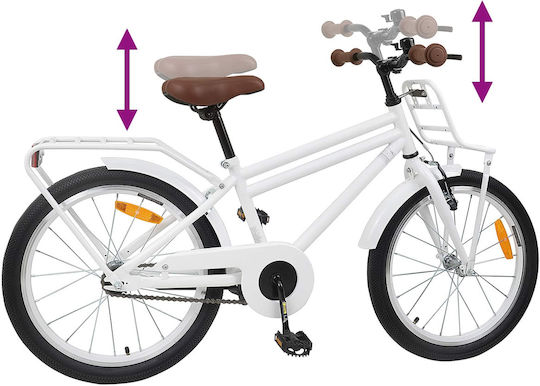 vidaXL 18" Kinderfahrrad BMX Weiß