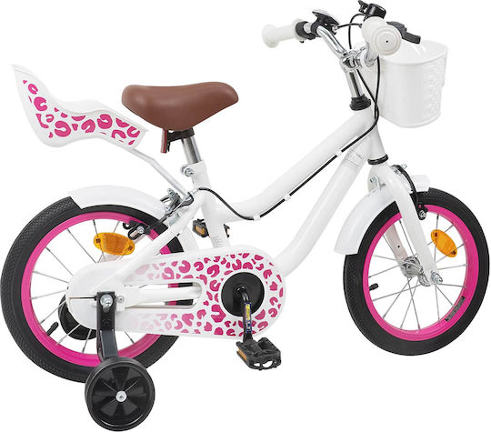 vidaXL 14" Παιδικό Ποδήλατo BMX Λευκό