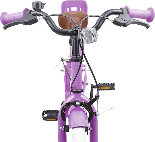 vidaXL Bicicletă Copii BMX Violet 18"