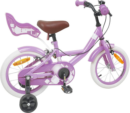 vidaXL 14" Παιδικό Ποδήλατo BMX Μωβ