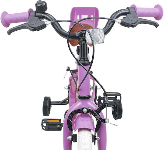 vidaXL 14" Παιδικό Ποδήλατo BMX Μωβ