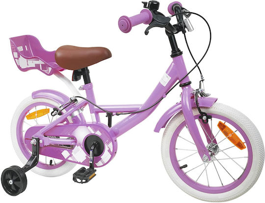 vidaXL 14" Παιδικό Ποδήλατo BMX Μωβ