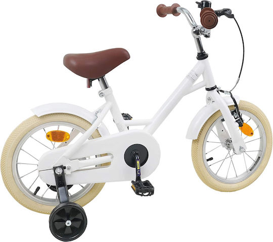 vidaXL 14" Παιδικό Ποδήλατo BMX Λευκό