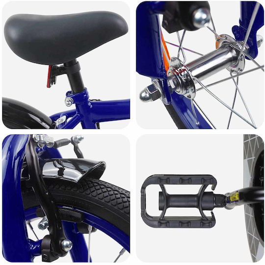 vidaXL 14" Παιδικό Ποδήλατo BMX Μπλε