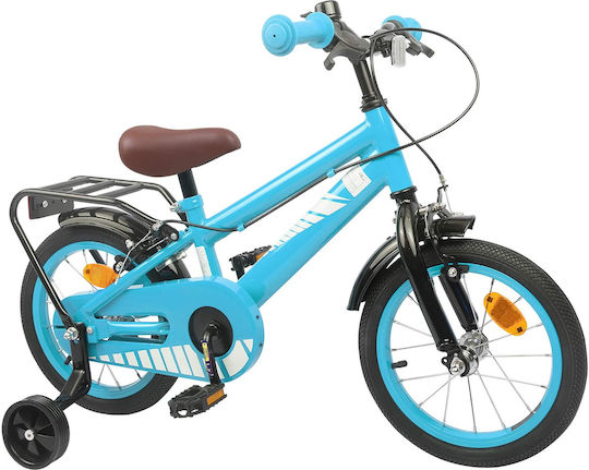 vidaXL Bicicletă Copii BMX 14" Albastru Deschis