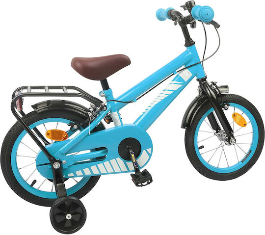 vidaXL Bicicletă Copii BMX 14" Albastru Deschis