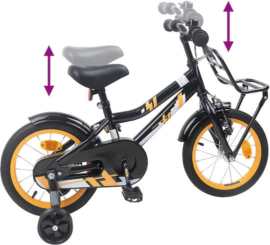 vidaXL Bicicletă Copii BMX Portocalie 14"