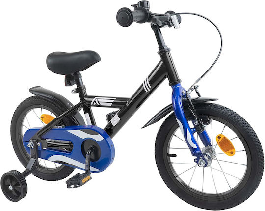 vidaXL 14" Kids' Bicycle BMX Black