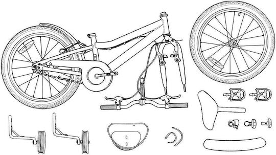 vidaXL 12" Kids' BMX Bicycle Pink