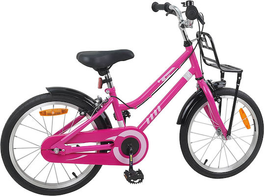vidaXL Bicicletă Copii BMX 18" Roz