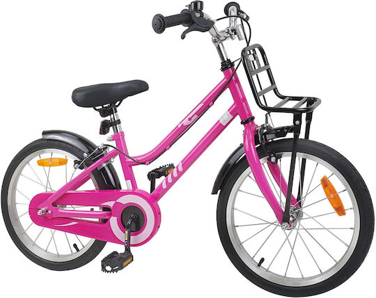 vidaXL Bicicletă Copii BMX 18" Roz
