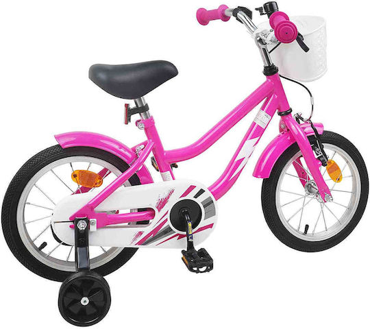 vidaXL 14" Детско Колело BMX Розово