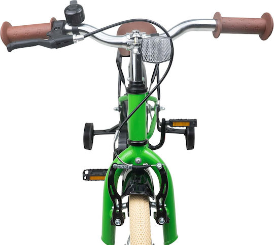 vidaXL 14" Kids' Bicycle BMX Green
