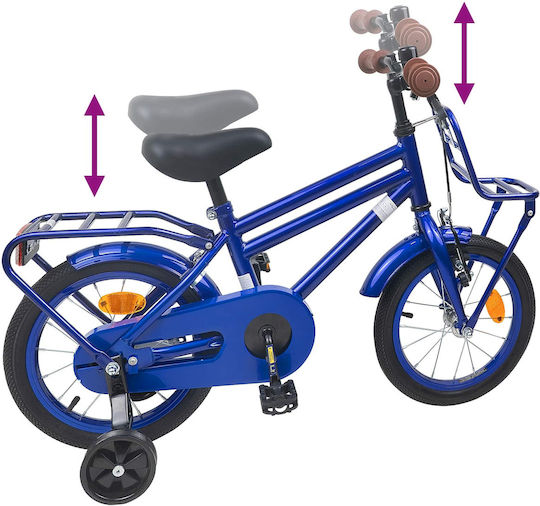 vidaXL 16" Kinderfahrrad BMX Blau