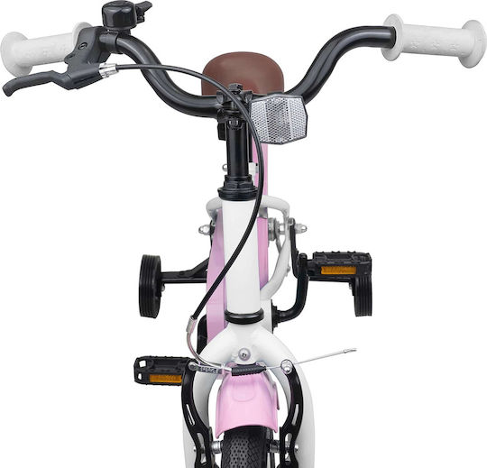 vidaXL Bicicletă Copii BMX Albă 14"