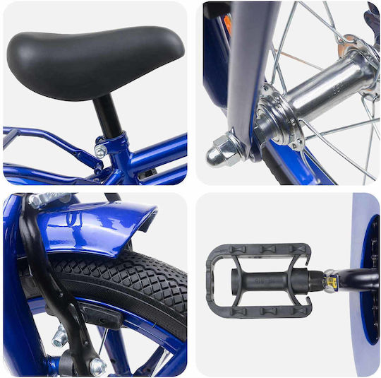 vidaXL 16" Kids' BMX Bicycle Blue