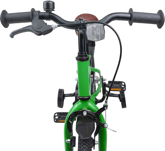 vidaXL 16" Детски Велосипед BMX Зелен