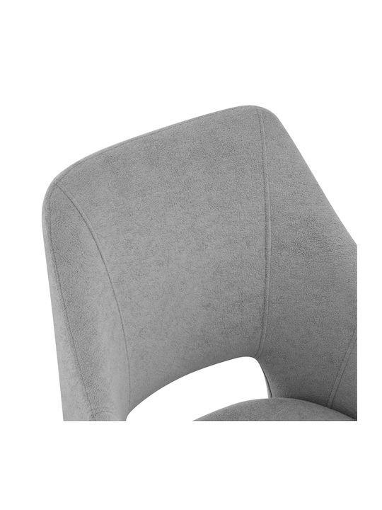 Nordo Ess- und Küchenstühle Metallisch Grau 2Stücke 56x58x85cm