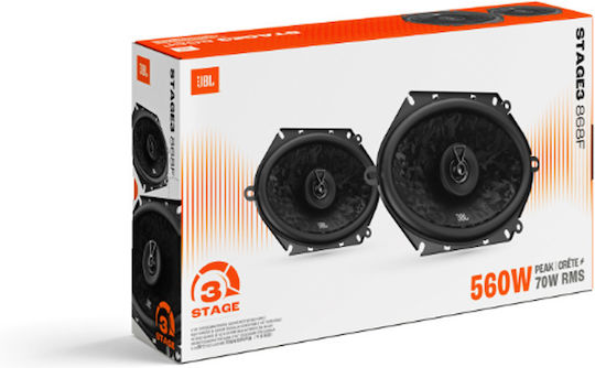 JBL Stage 3 868F Σετ Ηχεία Αυτοκινήτου 6x8" με 70W RMS (2 Δρόμων)