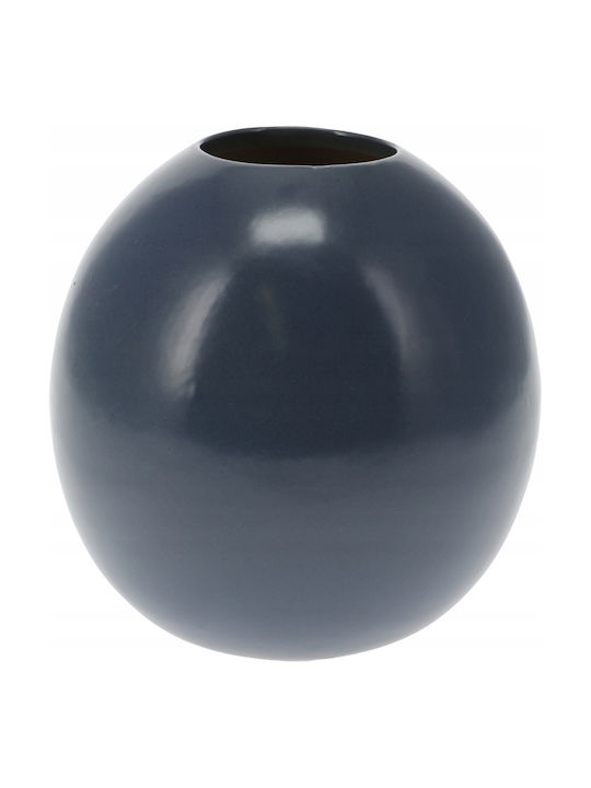 Koopman Decorative Black Porcelain Vase 10xH12cm