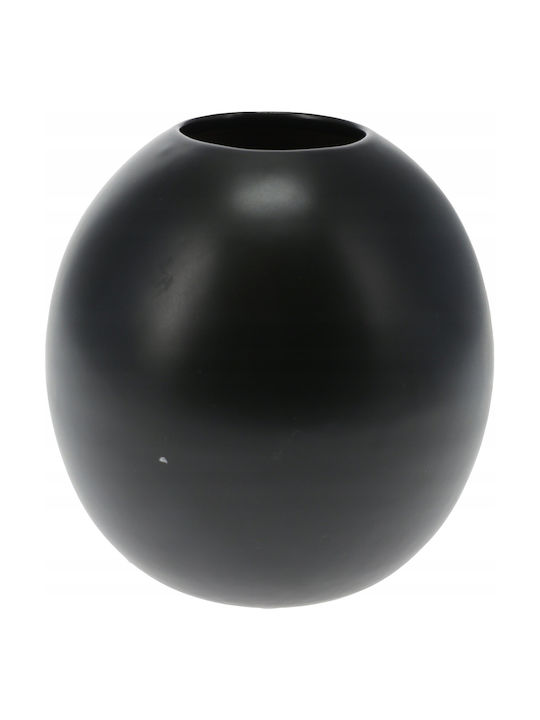 Koopman Decorative Black Porcelain Vase 10xH12cm