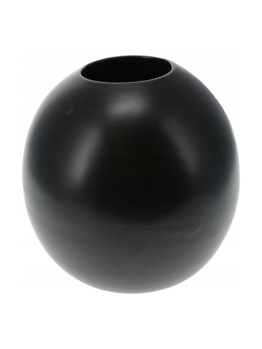 Koopman Διακοσμητικό Βάζο Πορσελάνης Μαύρο 10xΥ17.5cm