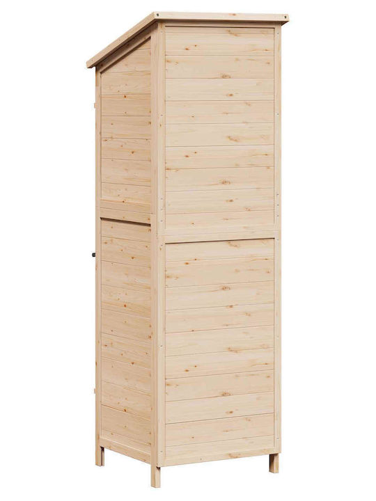 Wooden Garden Shed M0.595xW0.56xH1.765m