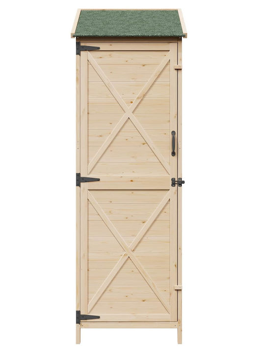 Wooden Garden Shed M0.595xW0.56xH1.765m