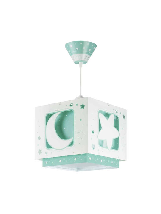 Ango Moonlight Single-Light Kids Ceiling Light Pendant Plastic E27 Green
