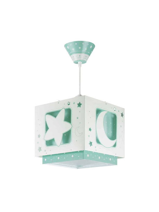 Ango Moonlight Single-Light Kids Ceiling Light Pendant Plastic E27 Green