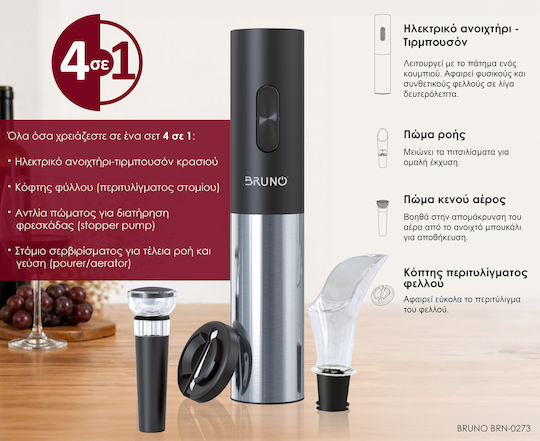 Bruno Elektrischer Korkenzieher Schwarze