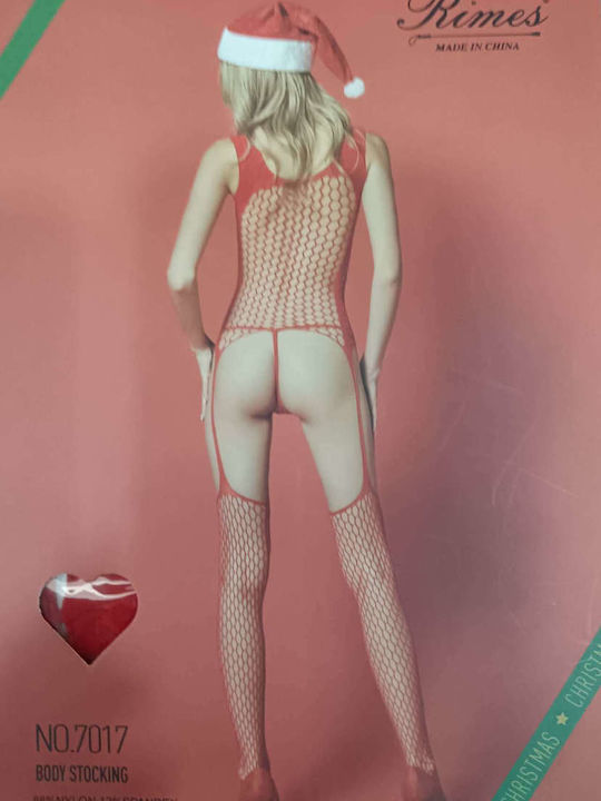 Intimonna Bodystocking Roșu