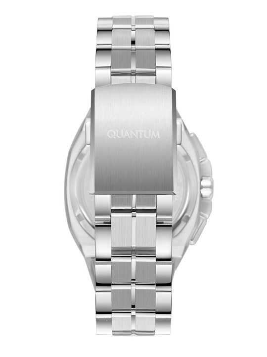 Quantum Adrenaline Men's Watch 41mm Battery with Silver Metal Bracelet