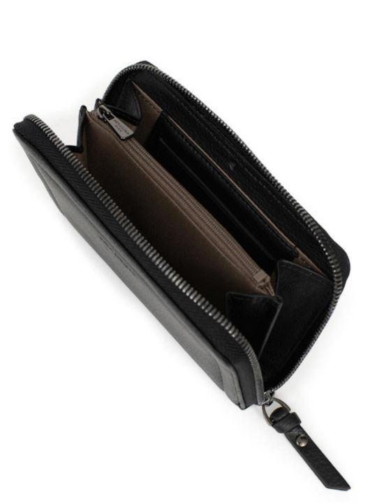 Leather Women's Wallet with RFID Black
