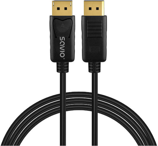 Savio DisplayPort Cable Male - 2m Black