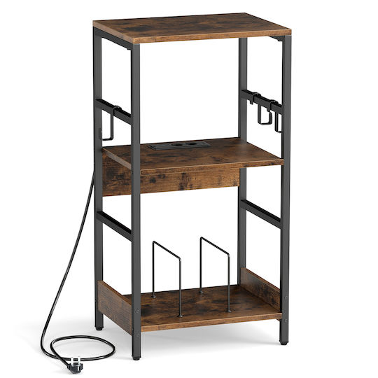 Costway Έπιπλο Hi-Fi Καφέ 30x78x40cm