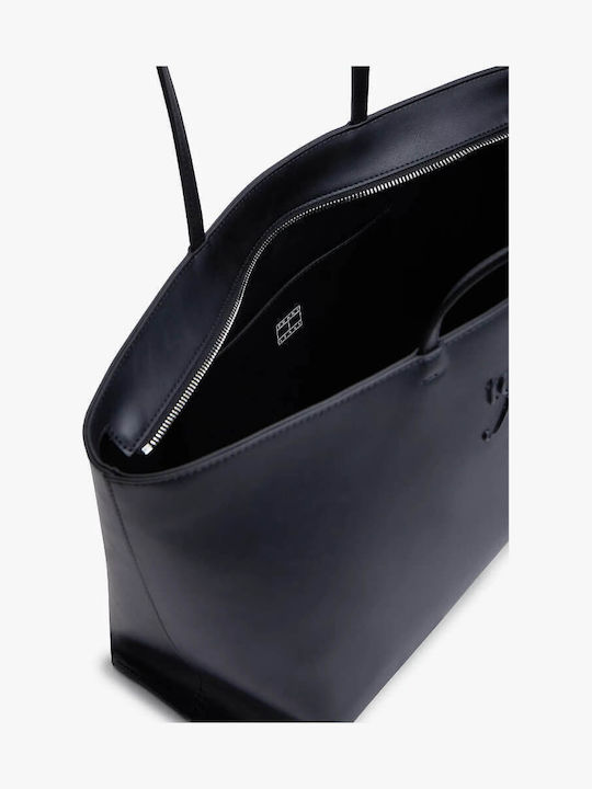 Tommy Jeans Γυναικεία Τσάντα Tote Χειρός Μαύρη