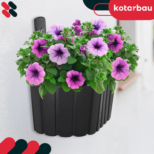 Kotarbau Γλάστρα Πλαστική Anthracite Kotarbau Γλάστρα Πλαστική Anthracite