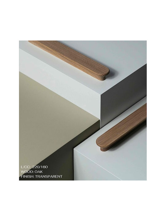 Finetto Mâner Pentru Mobilier Din Lemn Stejar Cu Centrele Găurilor 128mm 273-UPR0461#12 Finetto Mâner Pentru Mobilier Din Lemn Stejar Cu Centrele Găurilor 128mm 273-UPR0461#12
