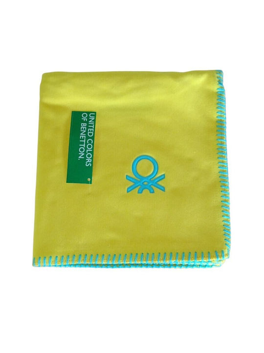 Benetton Decorative Pillow Case Fleece Yellow 47x47cm