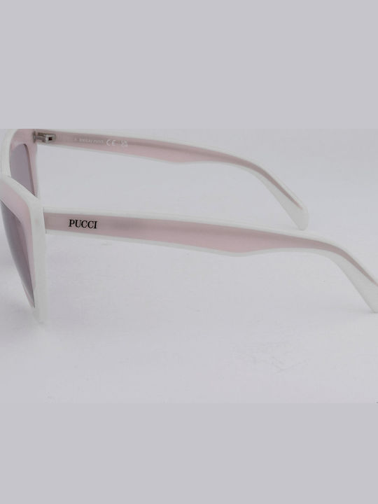 Emilio Pucci Damen Sonnenbrille mit Rosa Kunststoff Gestell und Rosa Linse EP0196 74Y