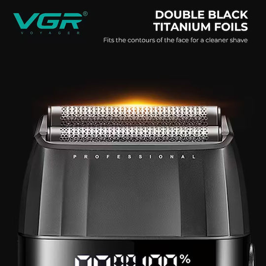 Professional Rechargeable Hair Clipper Kit Black V-640 3 Pieces