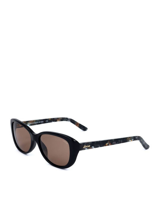Lozza Damen Sonnenbrille mit Schwarz Kunststoff Gestell und Braun Linse