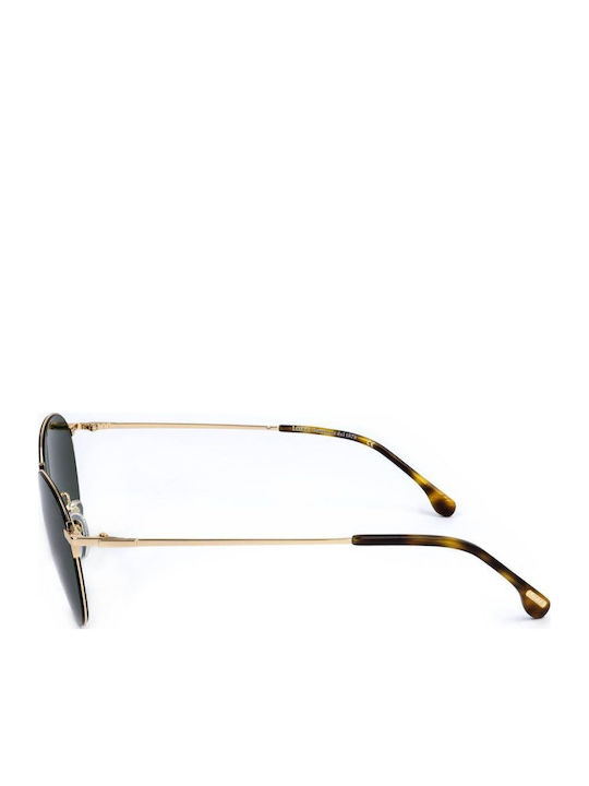 Lozza Unisex Sunglasses with Gold Metal Frame and Green Lens Sl2355 0300