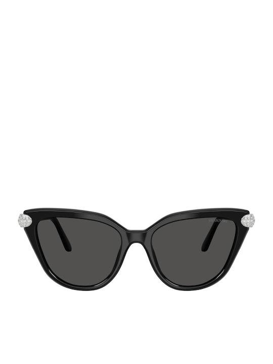 Swarovski Ochelari De Soare Pentru Femei Cu Culoare Full Face Neagră Și Culoare Neagră SK6039 100187