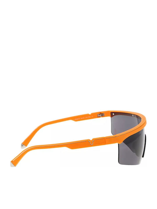 Police Unisex Sonnenbrille mit Orange Kunststoff Gestell und Gray Linse