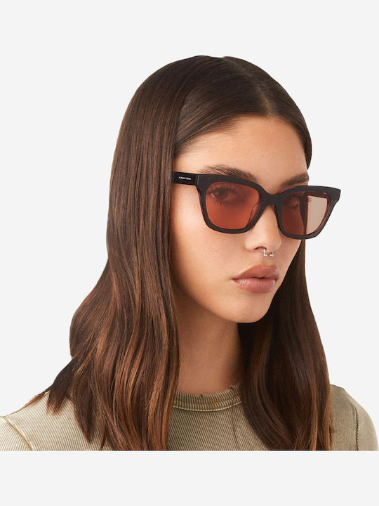 Hawkers Oasis Unisex Γυαλιά Ηλίου με Ασημί Κοκκάλινο Σκελετό και Ασημί Καθρέφτη Φακό